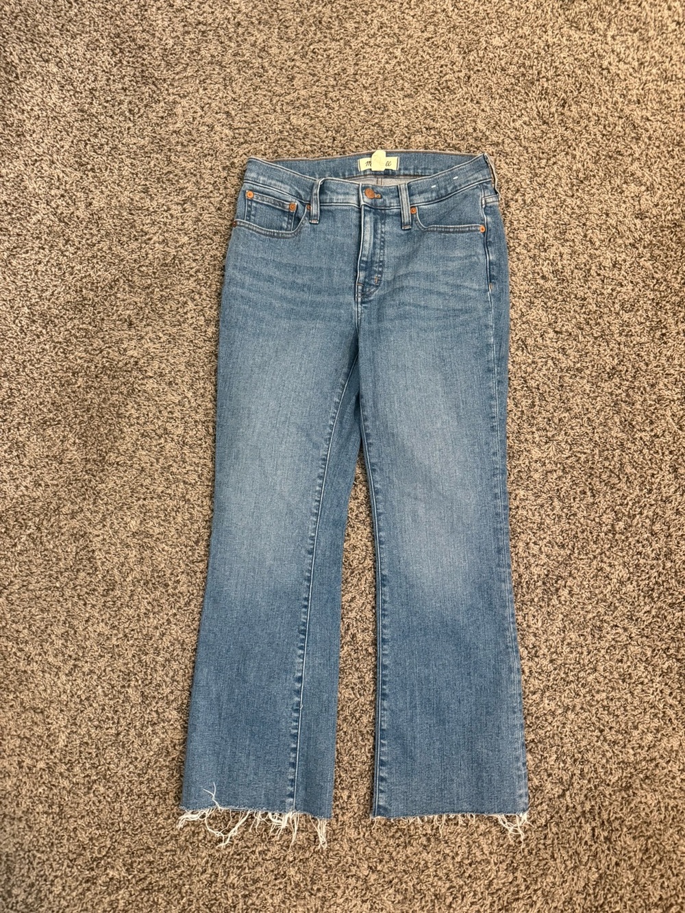 Madewell Mid Rise Kick out Jeans